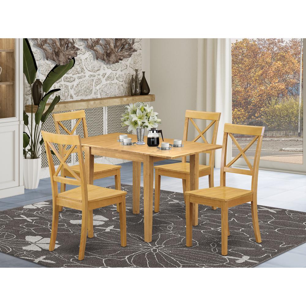 Dining Room Set Oak, NDBO5-OAK-W. Picture 2