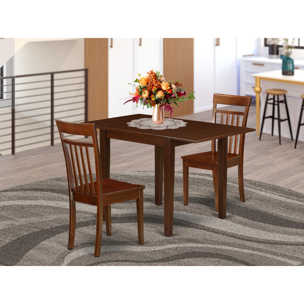Dining Room Set Mahogany, NDCA3-MAH-W. Picture 2
