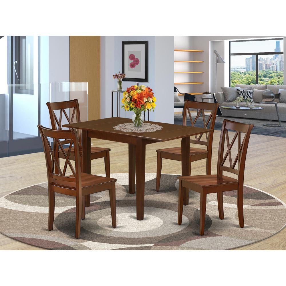 Dining Room Set Mahogany, NDCL5-MAH-W. Picture 2