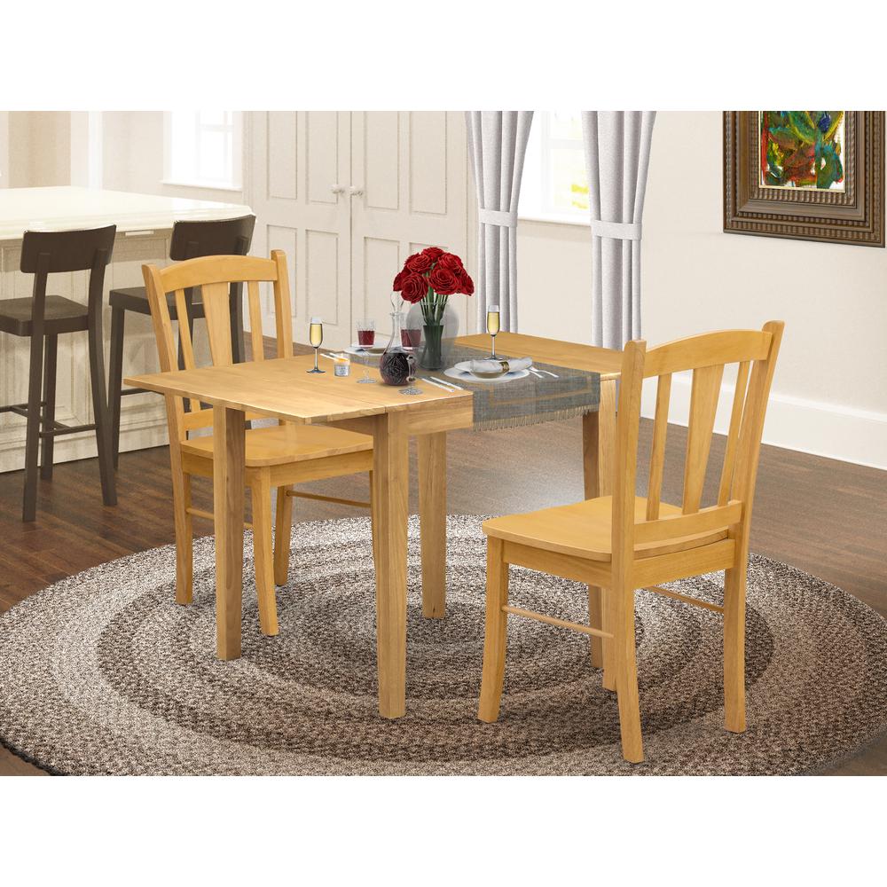 Dining Room Set Oak, NDDL3-OAK-W. Picture 2