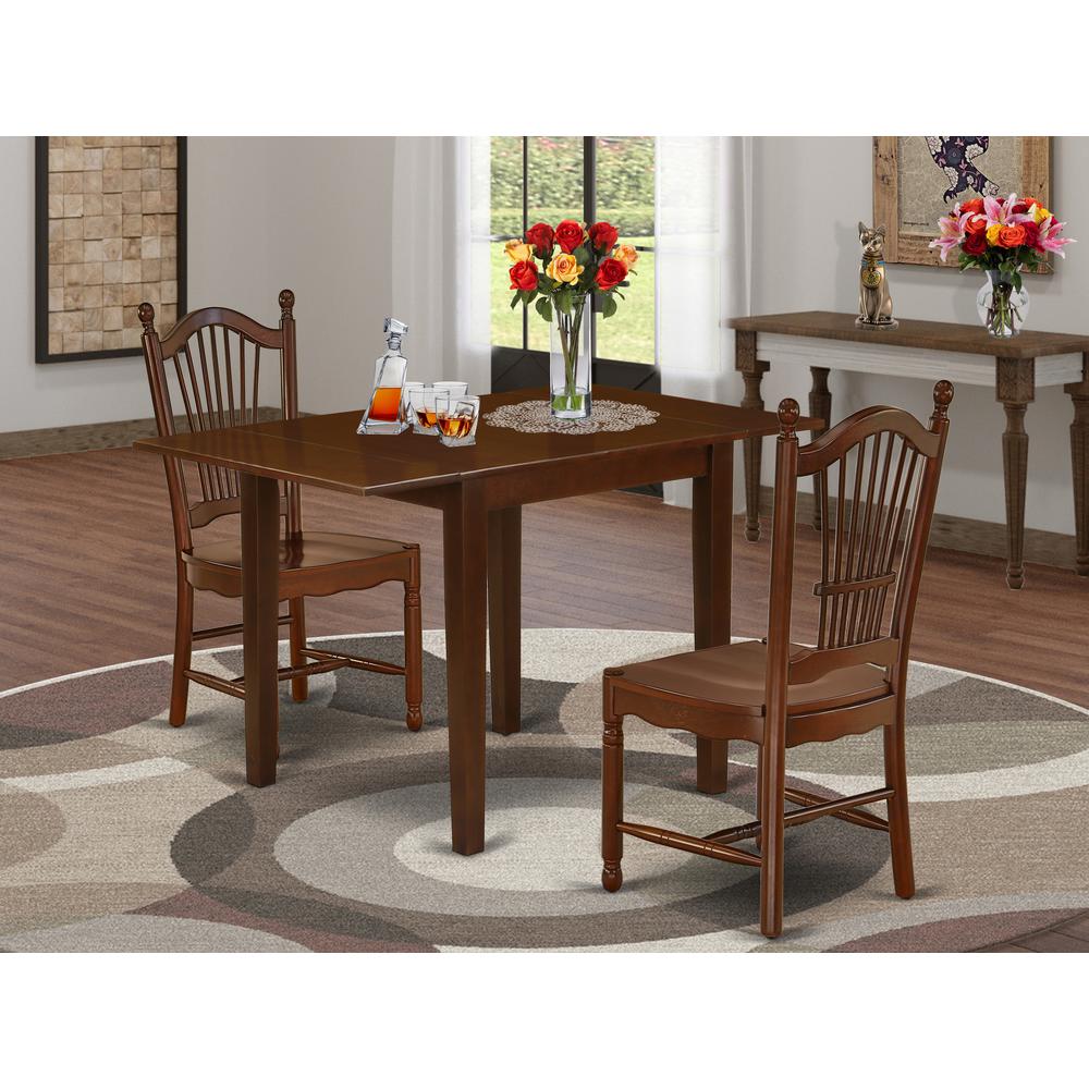 Dining Room Set Mahogany, NDDO3-MAH-W. Picture 2