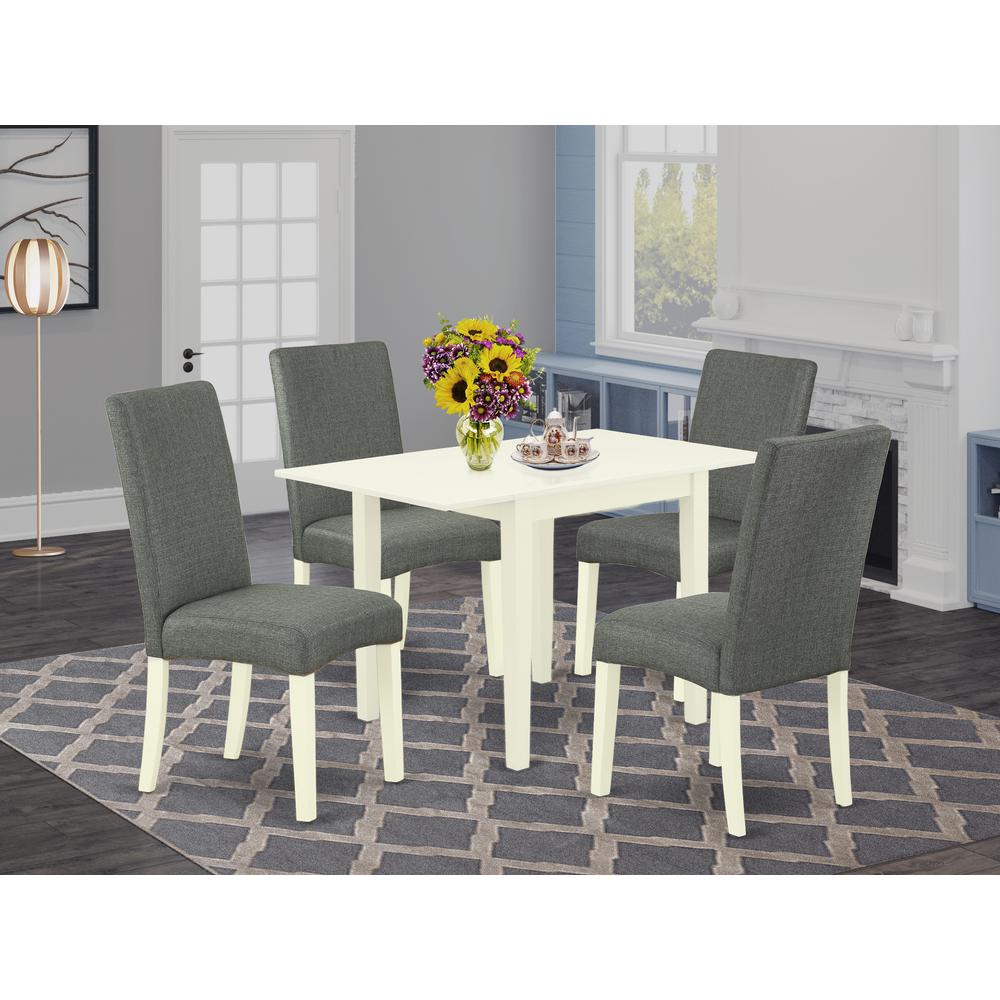 Dining Room Set Linen White, NDDR5-LWH-07. Picture 2