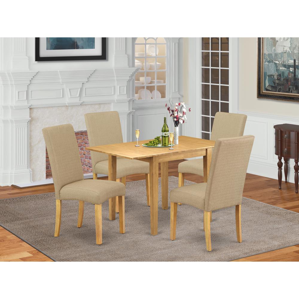 Dining Room Set Oak, NDDR5-OAK-16. Picture 2