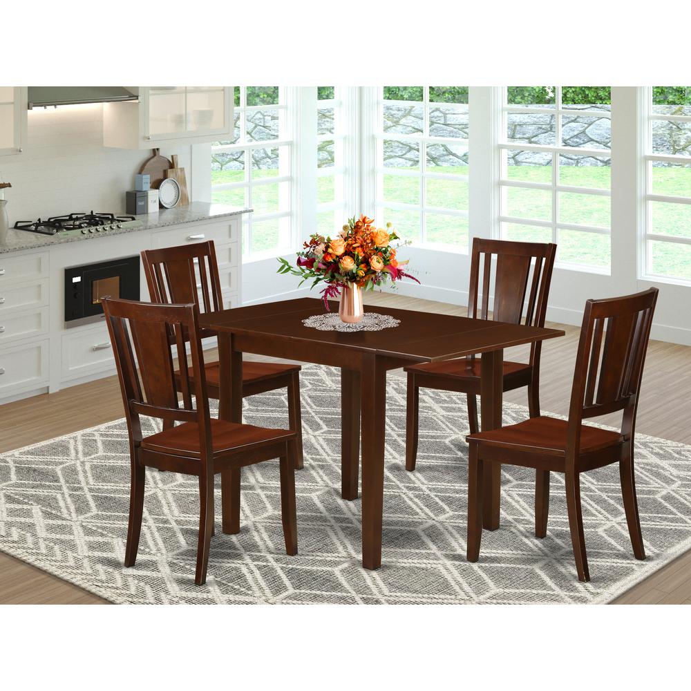 Dining Room Set Mahogany, NDDU5-MAH-W. Picture 2