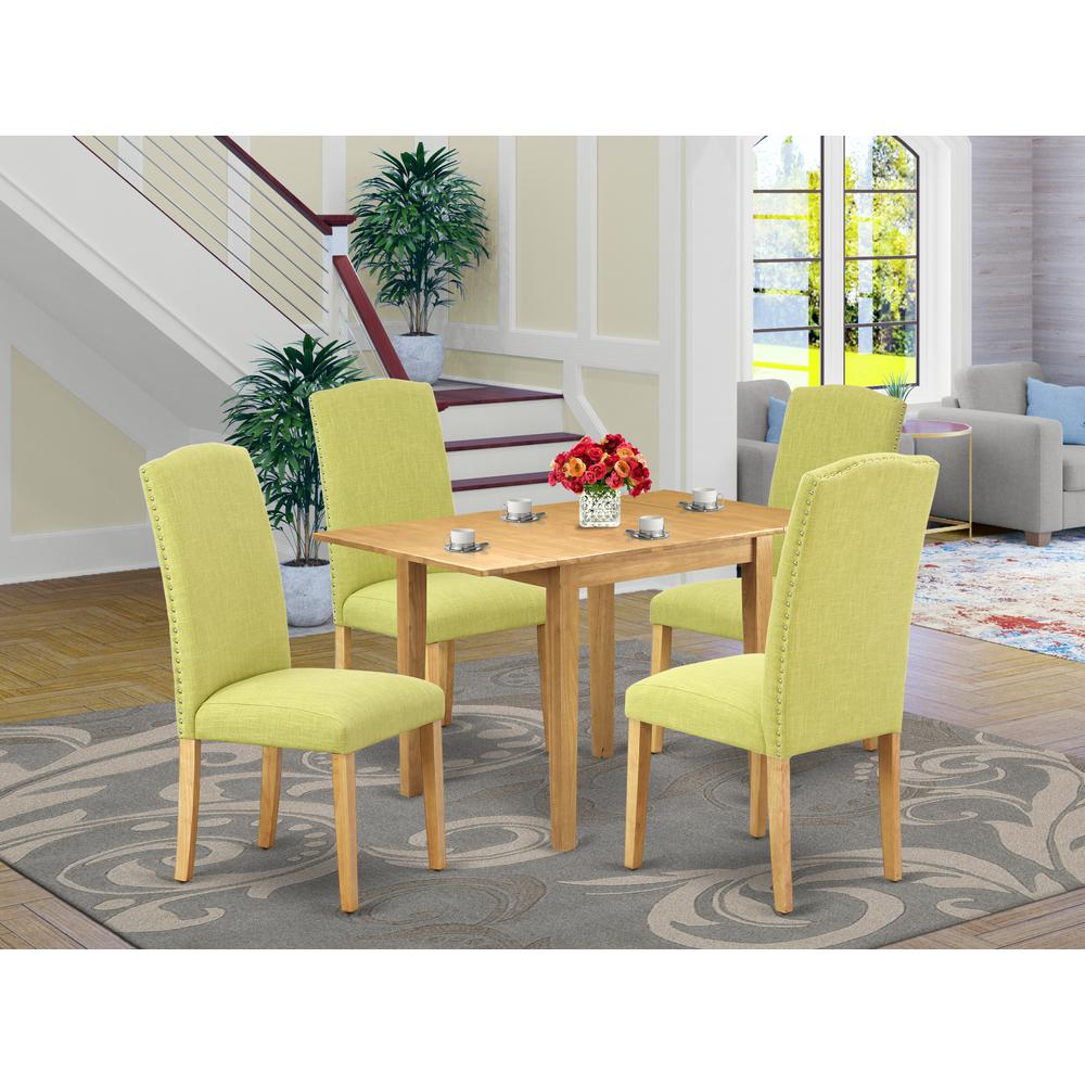 Dining Room Set Oak, NDEN5-OAK-07. Picture 2