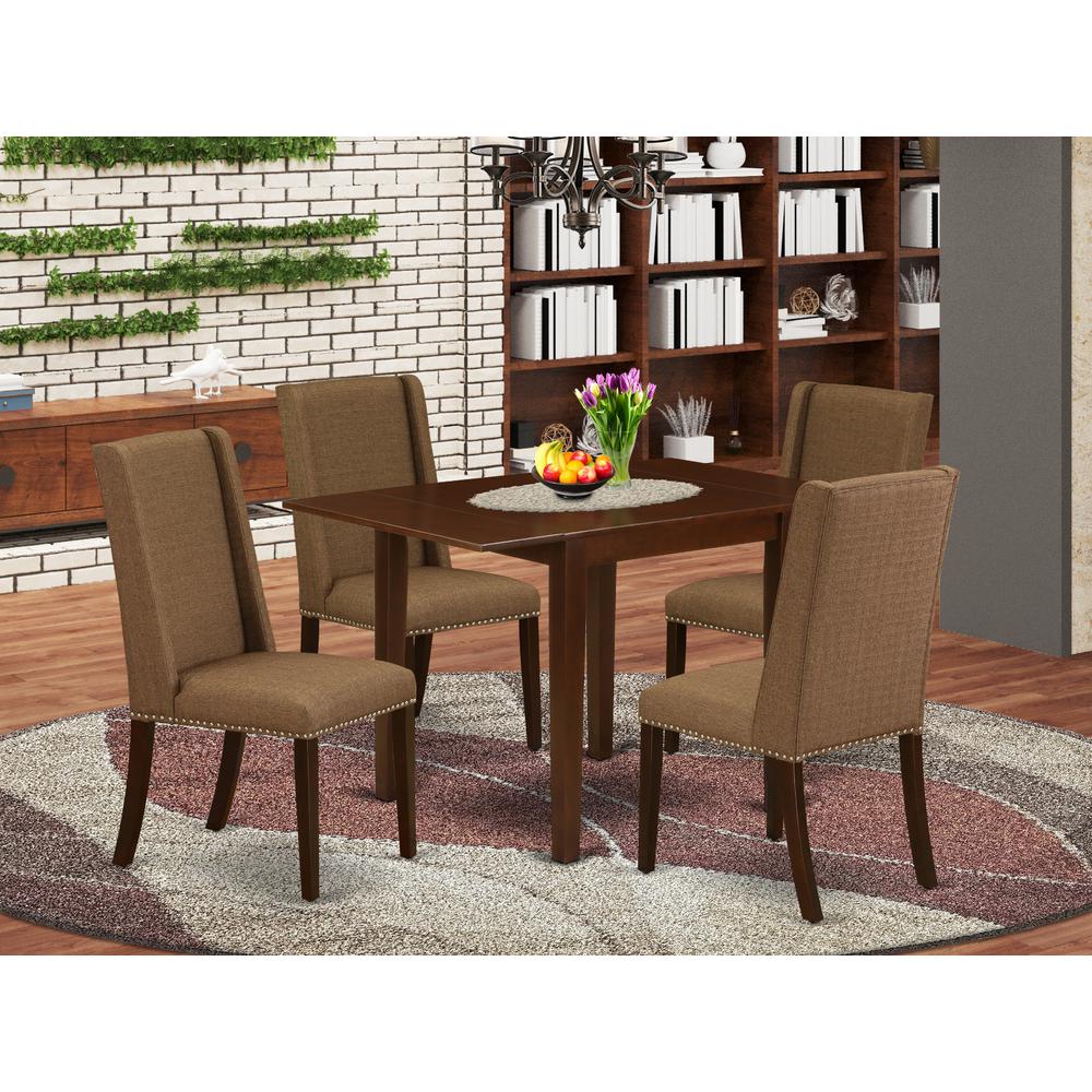 Dining Room Set Mahogany, NDFL5-MAH-18. Picture 2