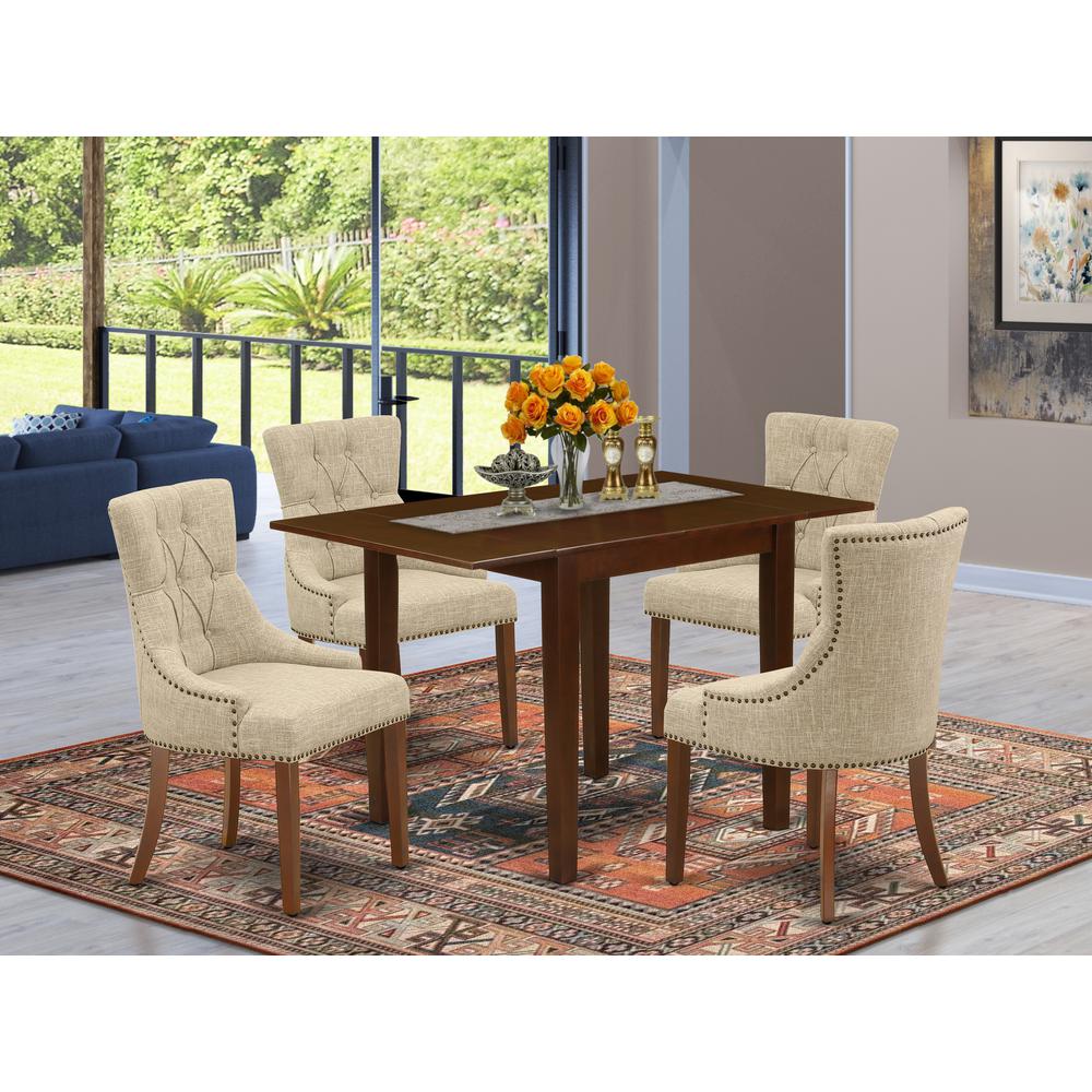 Dining Room Set Mahogany, NDFR5-MAH-05. Picture 2