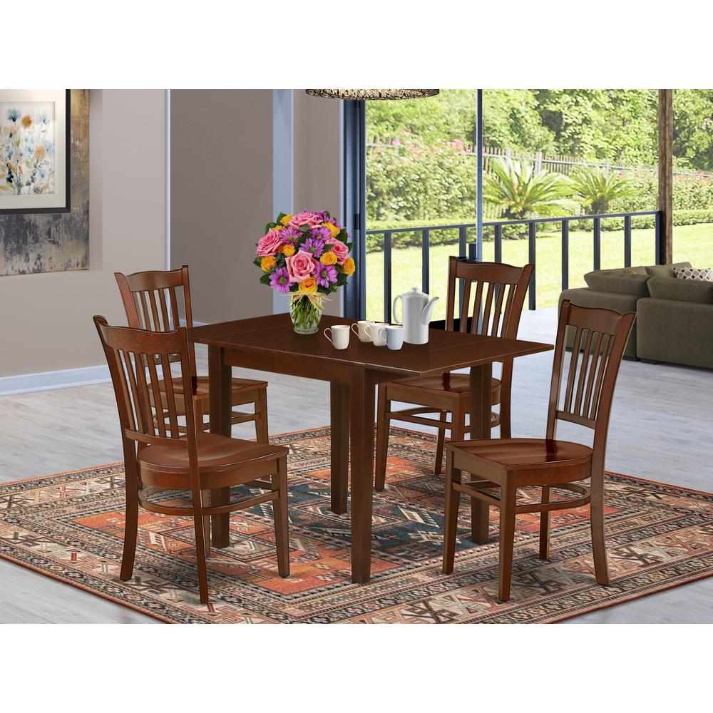Dining Room Set Mahogany, NDGR5-MAH-W. Picture 2