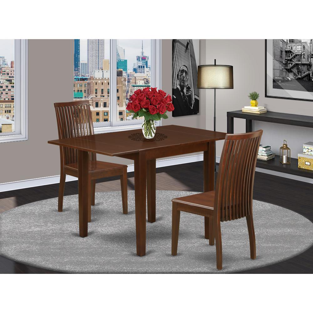 Dining Room Set Mahogany, NDIP3-MAH-W. Picture 2