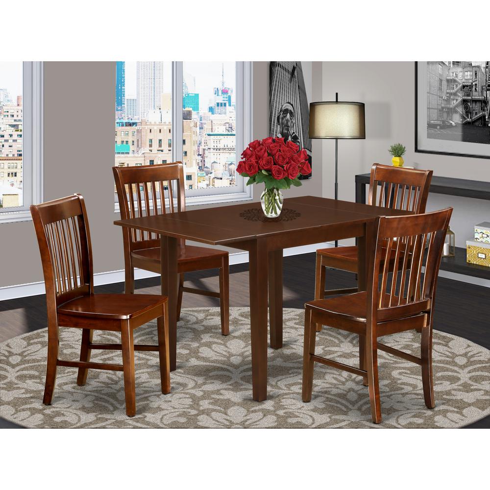 Dining Room Set Mahogany, NDNO5-MAH-W. Picture 2