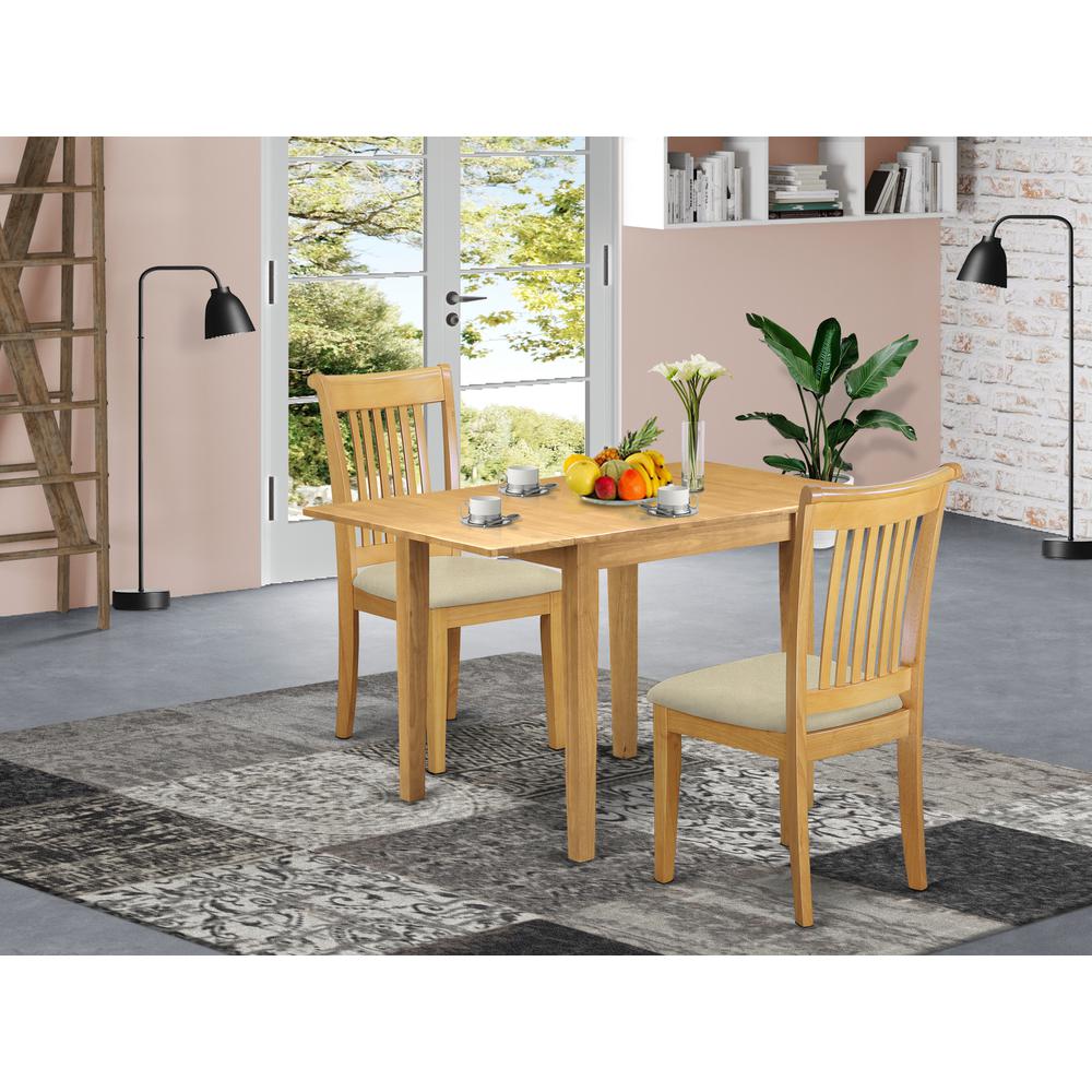 Dining Room Set Oak, NDPO3-OAK-C. Picture 2