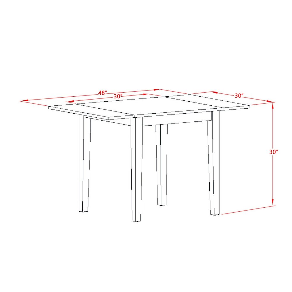 3 Piece Dining Room Furniture Set Contains a Rectangle Dining Table. Picture 7