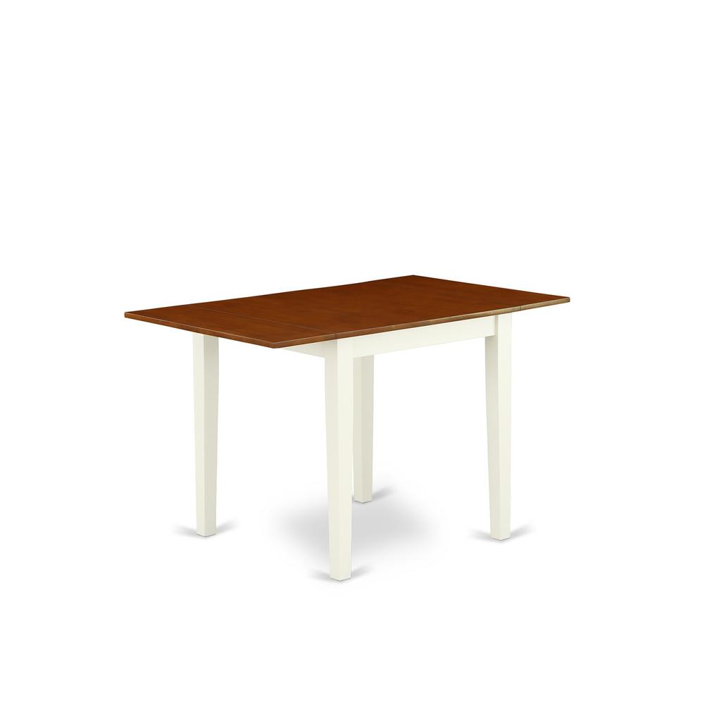 Dining Table Buttermilk & Cherry, NDT-WHI-T. Picture 1