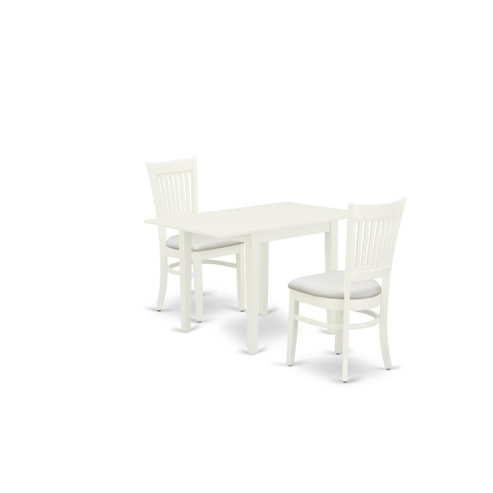 Dining Table- Dining Chairs, NDVA3-LWH-C. Picture 1