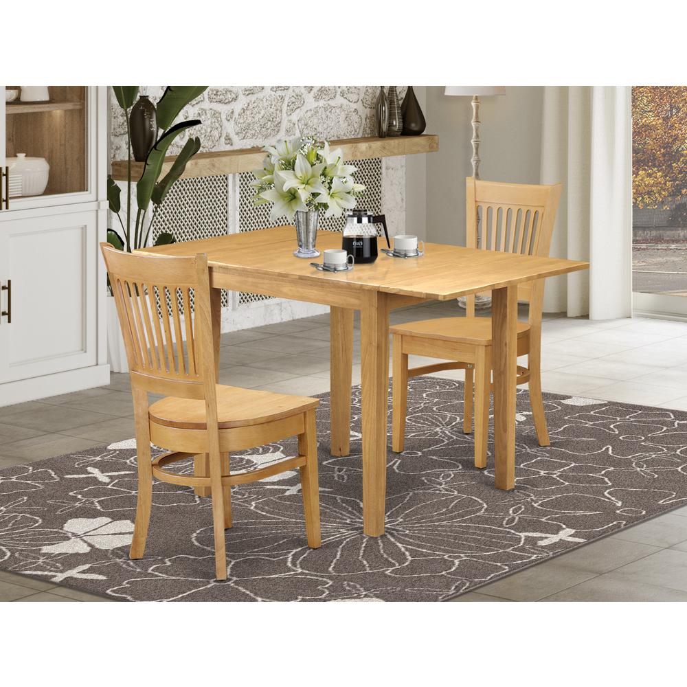 Dining Room Set Oak, NDVA3-OAK-W. Picture 2