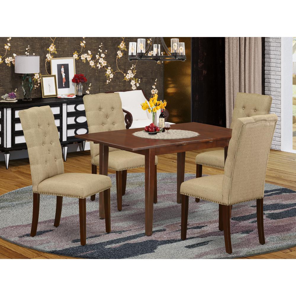 Dining Room Set Mahogany, NFEL5-MAH-16. Picture 2