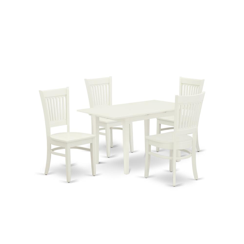Dining Table- Dining Chairs, NFVA5-LWH-W. Picture 1
