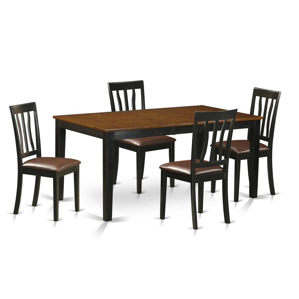 5  PC  Kitchen  Table  set-Dining  Table  and  4  Wood  Kitchen  Chairs. Picture 1