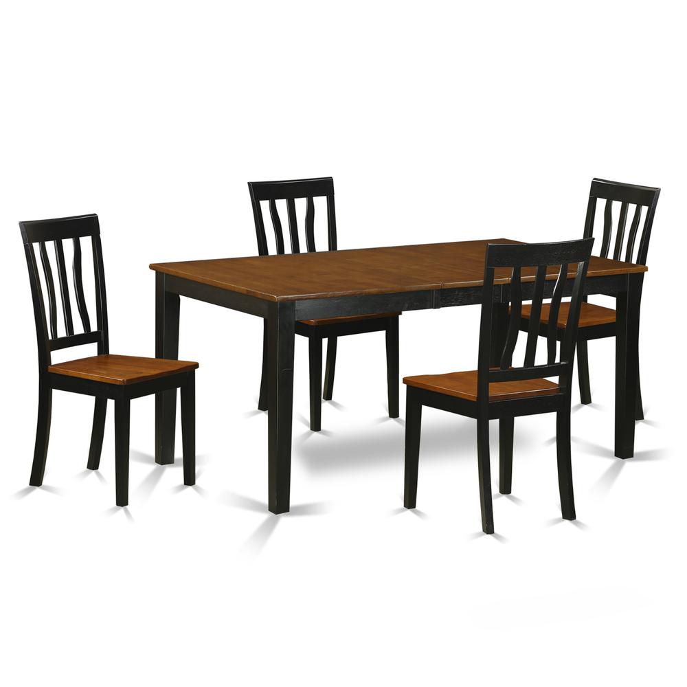 5  PC  Kitchen  Table  set-Dining  Table  and  4  Wood  Kitchen  Chairs. Picture 1