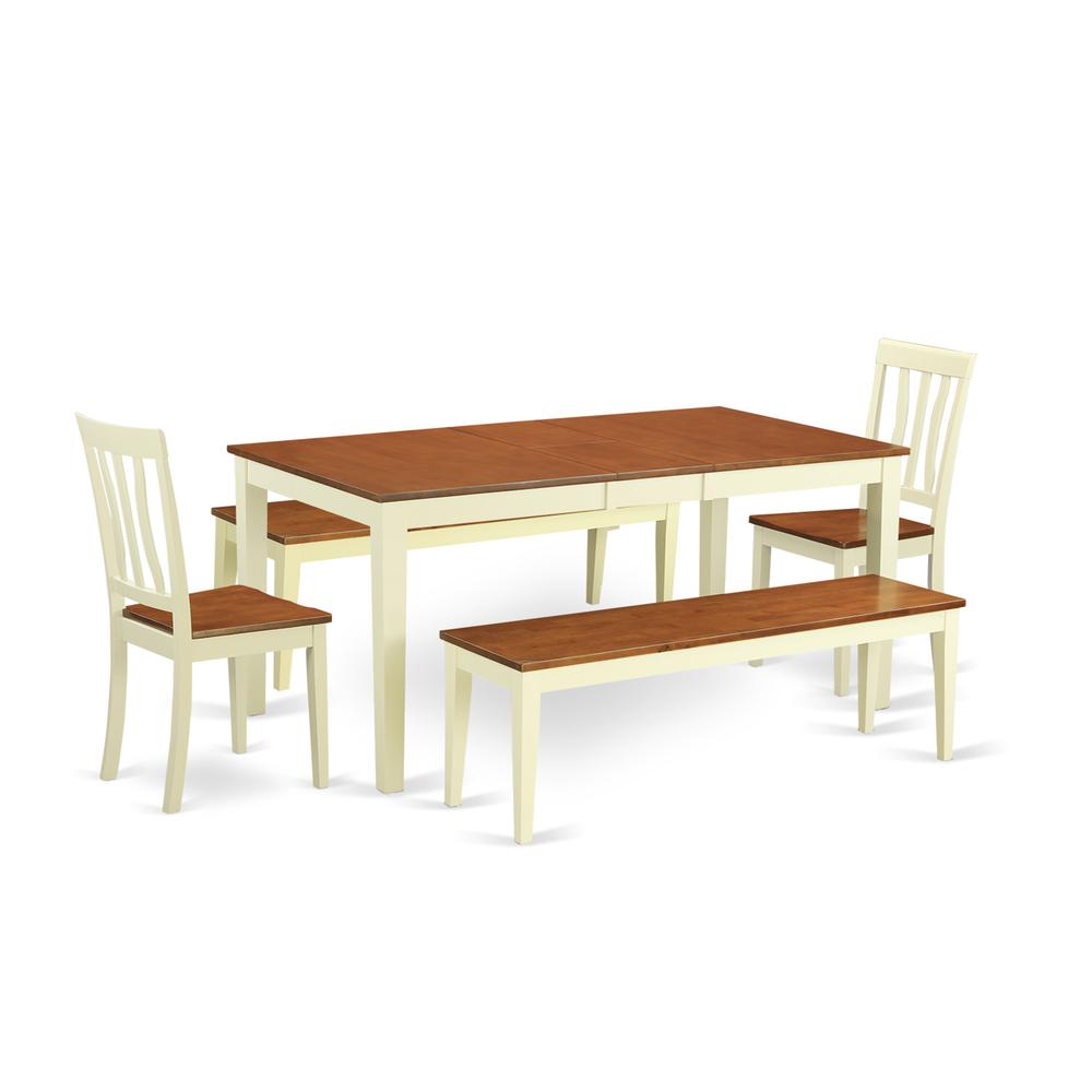 5  Pc  Dining  room  set  with  bench-Kitchen  Tables  and  2  Dining  Chairs  Plus  2  bench. Picture 1