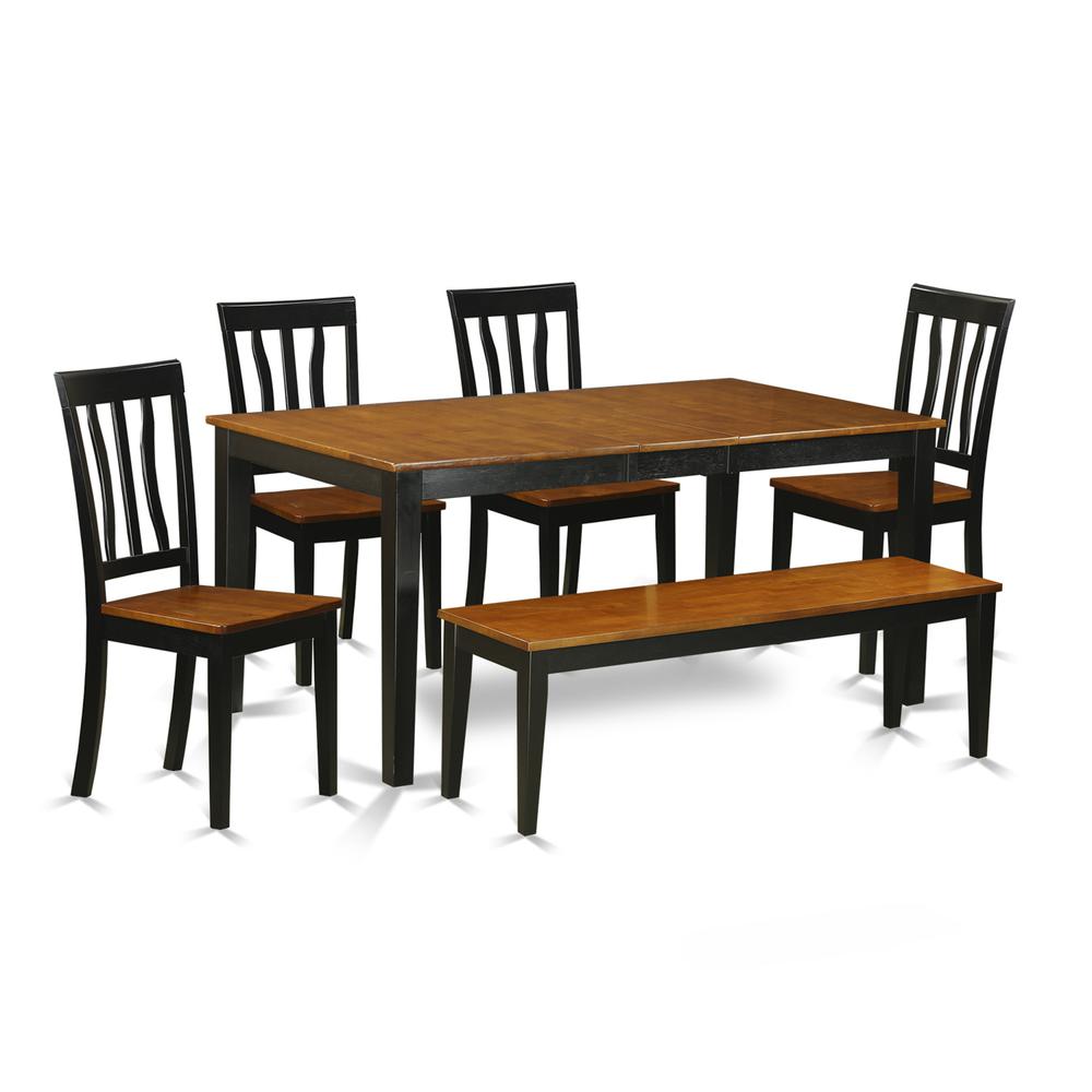 6  PC  Kitchen  Table  set-Dining  Table  and  4  Dining  Chairs  plus  a  bench. Picture 1