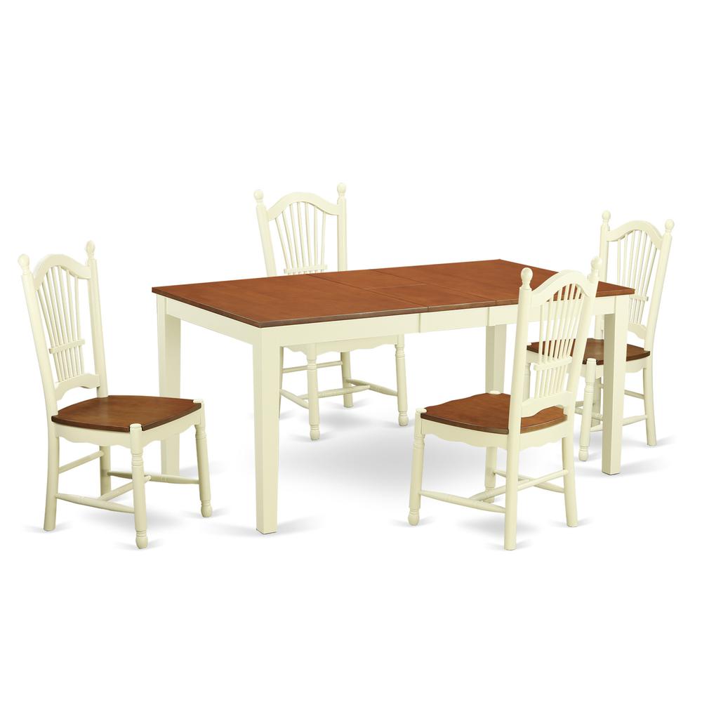 5  Pc  Dining  room  set  -  Dinette  Table  and  4  Kitchen  Dining  Chairs. Picture 1