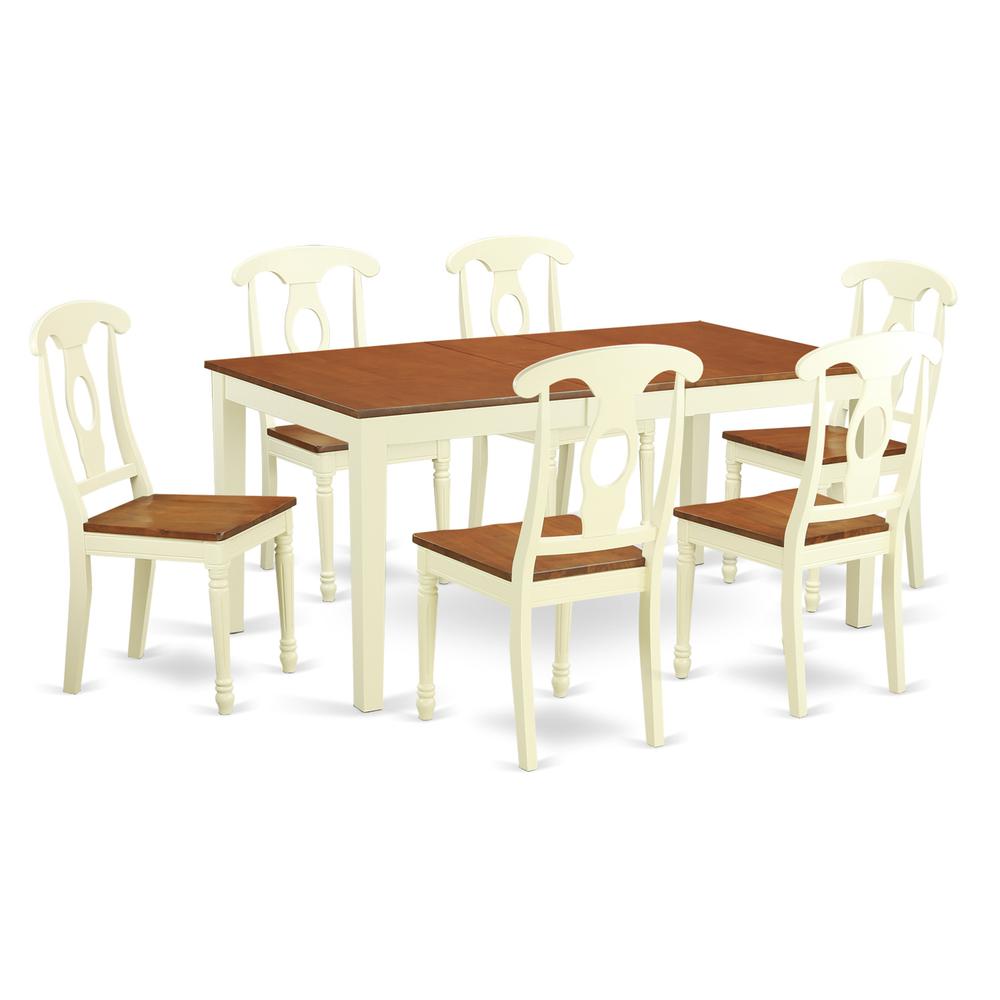7  PC  Dining  room  sets  -Kitchen  dinette  Table  and  6  Kitchen  Chairs. Picture 1