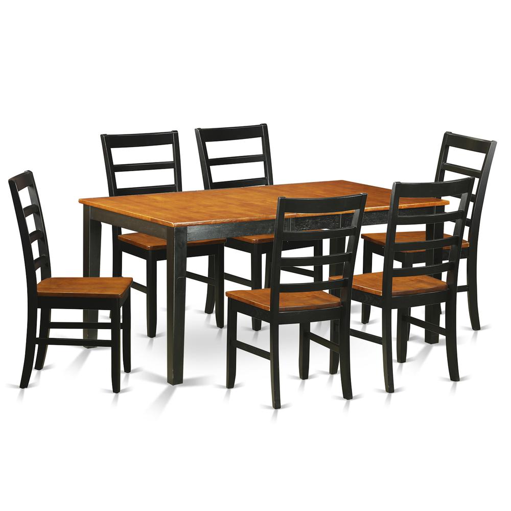 7  PC  Table  set-Dining  Table  and  6  Dining  Chairs. Picture 1