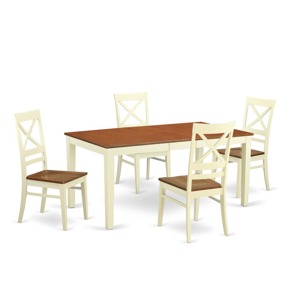 5  Pc  Dinette  set  for  4-Kitchen  Table  and  4  Dining  Chairs. Picture 1