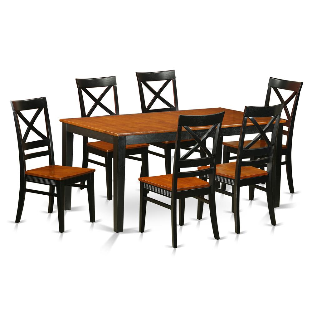 7  PC  set-Dining  Table  and  6  Dining  Chairs. Picture 1