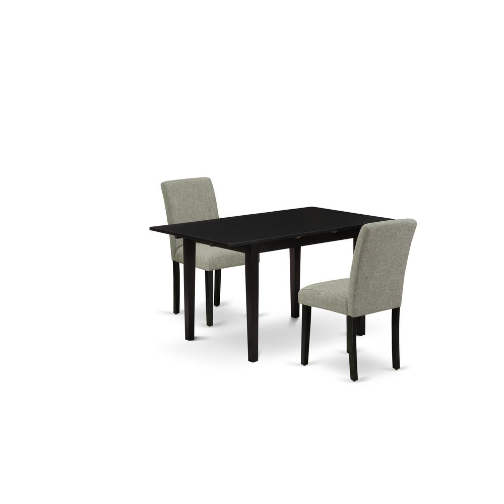 Dining Table- Dining Chairs, NOAB3-BLK-06. Picture 1