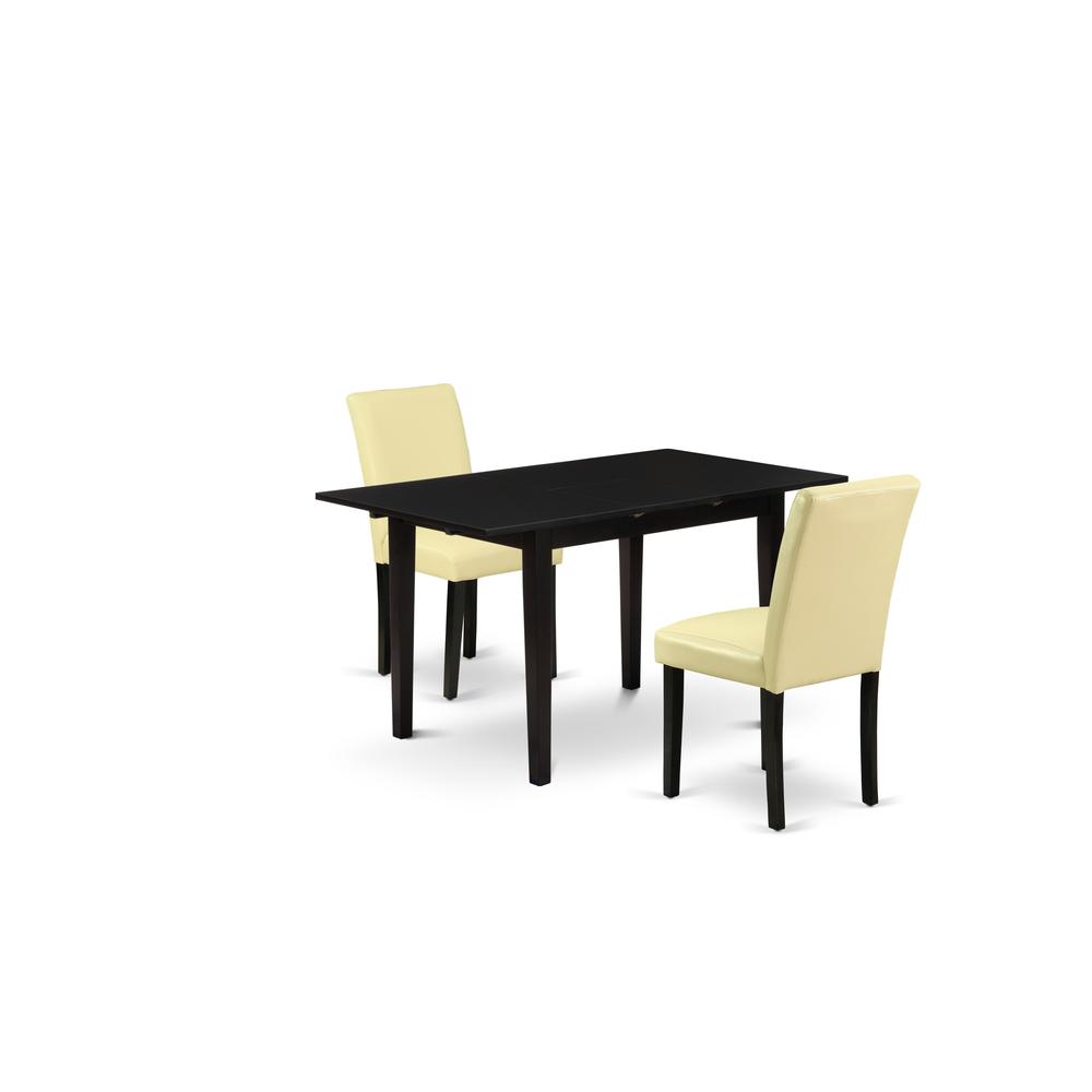 Dining Table- Dining Chairs, NOAB3-BLK-73. Picture 1