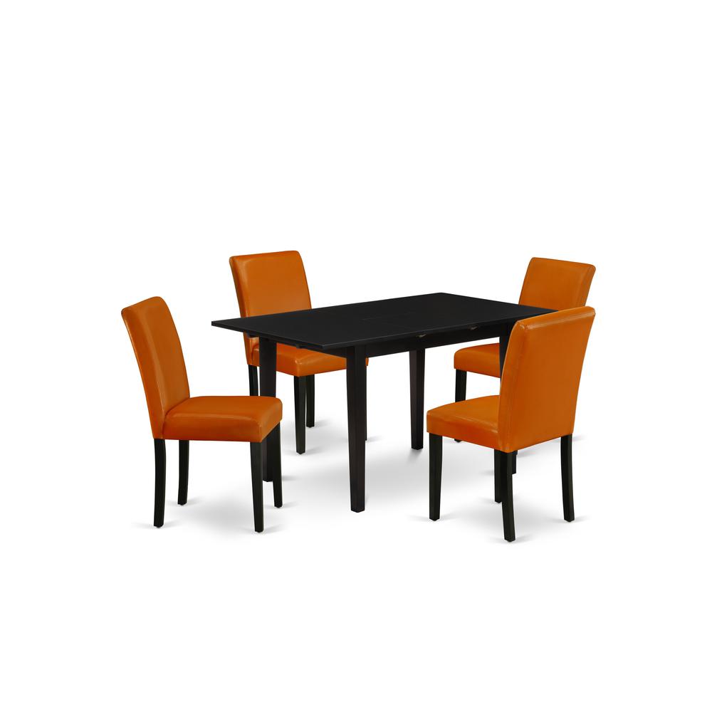 Dining Table- Dining Chairs, NOAB5-BLK-61. Picture 1