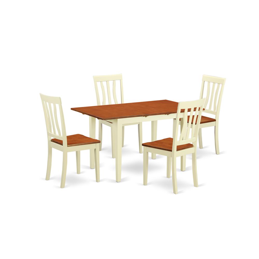 5  PcKitchen  dinette  set  -  Dinette  Table  and  4  Dining  Chairs. Picture 1