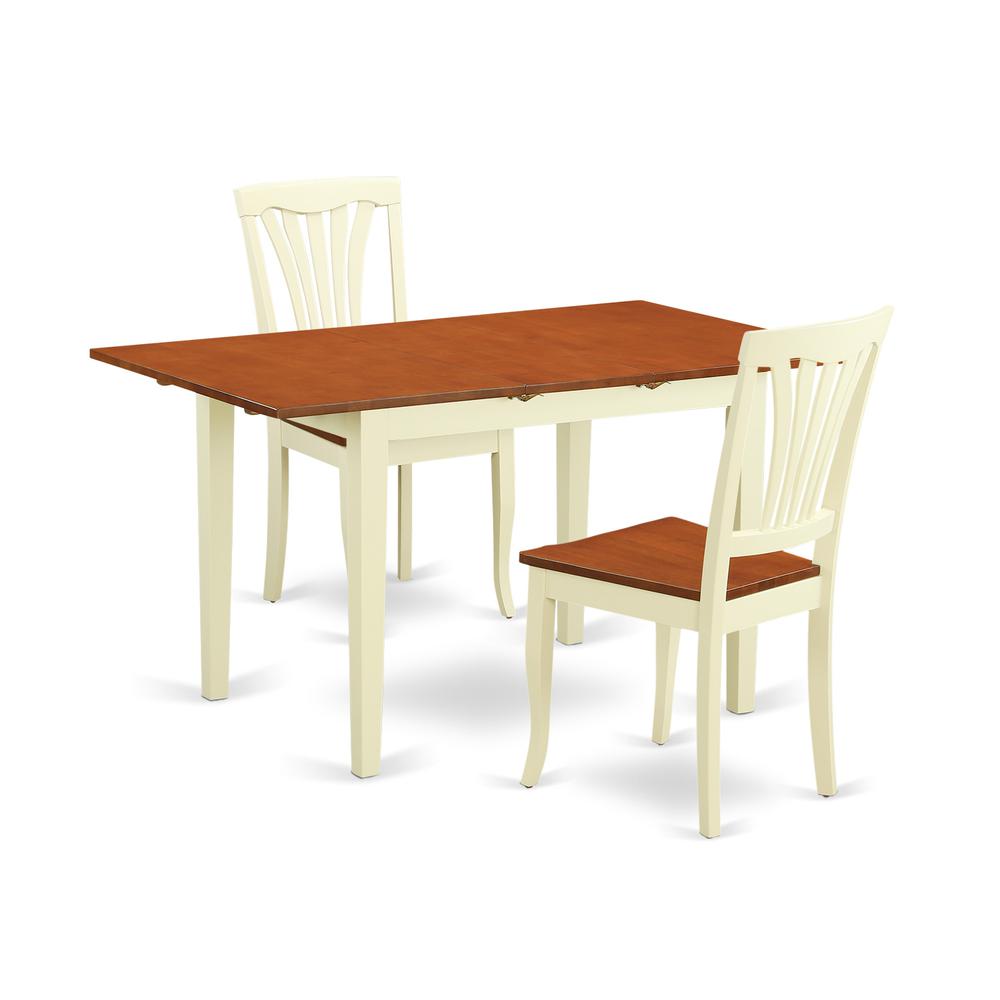 3  Pc  Dining  room  set-Dining  Table  and  2  Dining  Chairs. Picture 1
