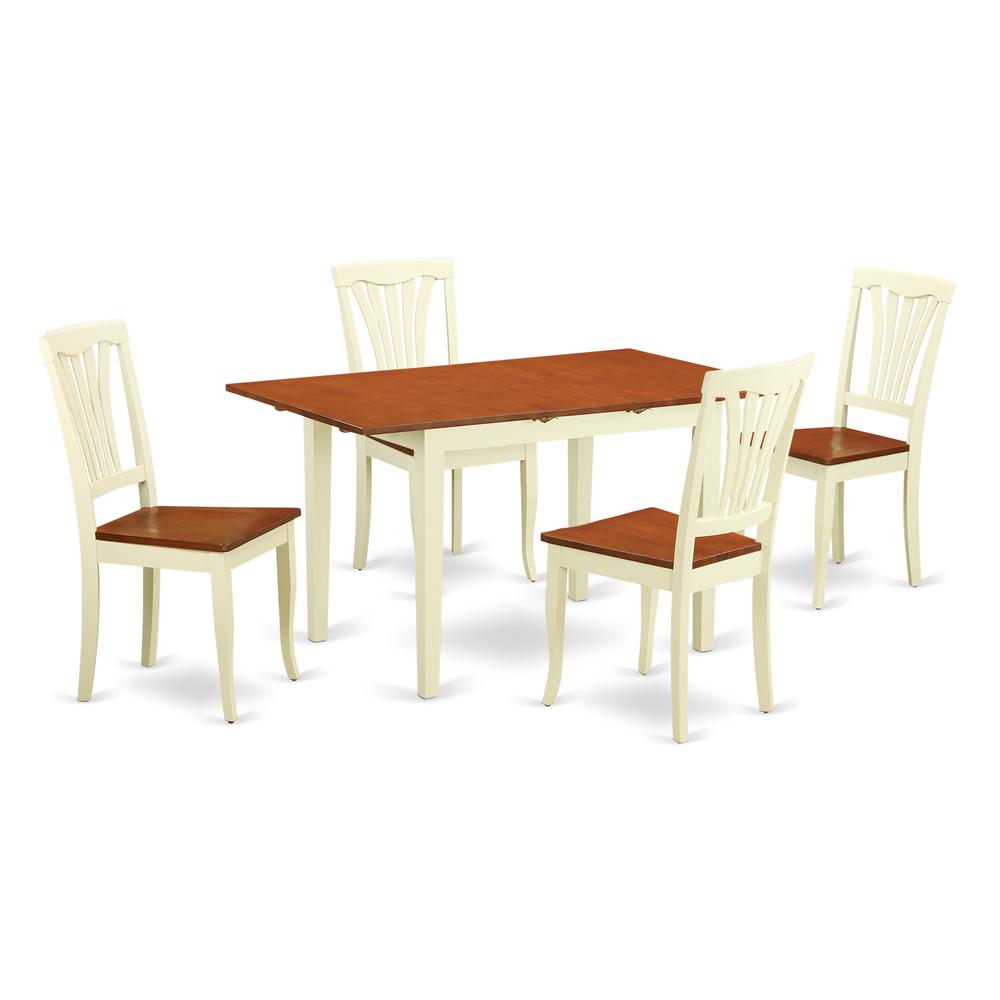 5  Pc  Dinette  set  for  4-Kitchen  Table  and  4  Dining  Chairs. Picture 1
