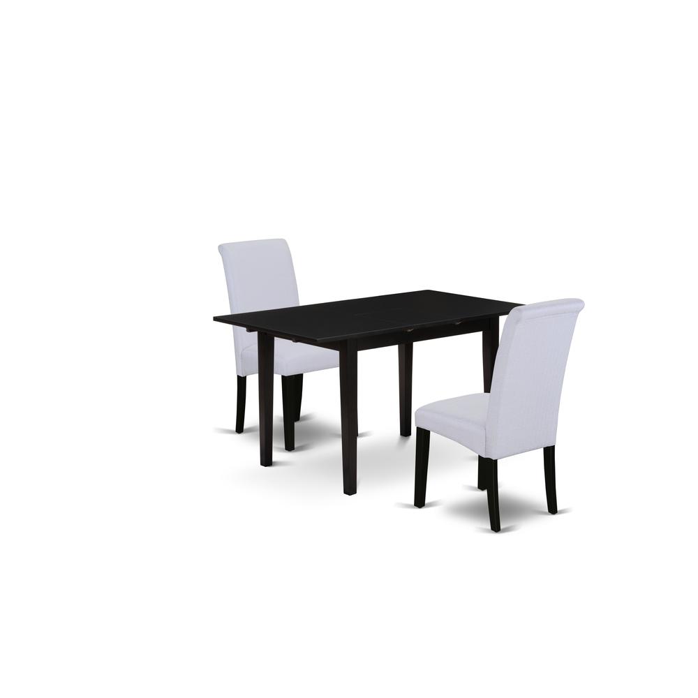 Dining Table- Dining Chairs, NOBA3-BLK-05. Picture 1