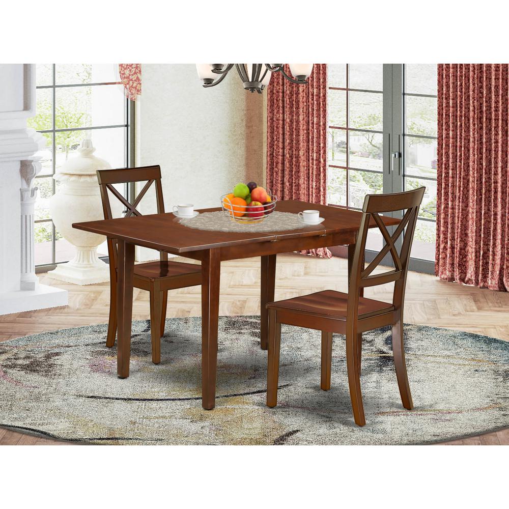 Dining Room Set Mahogany, NOBO3-MAH-W. Picture 2