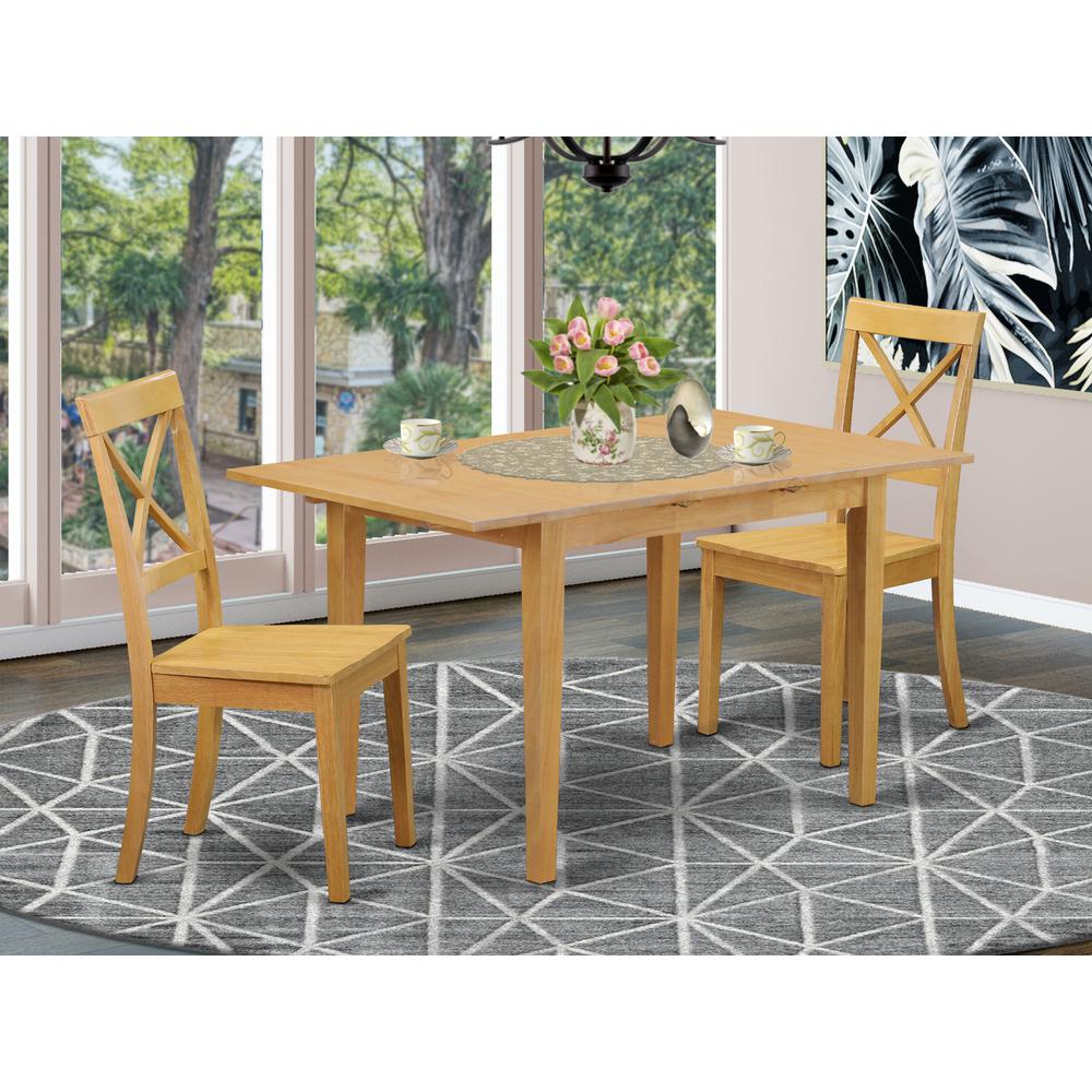 Dining Room Set Oak, NOBO3-OAK-W. Picture 2