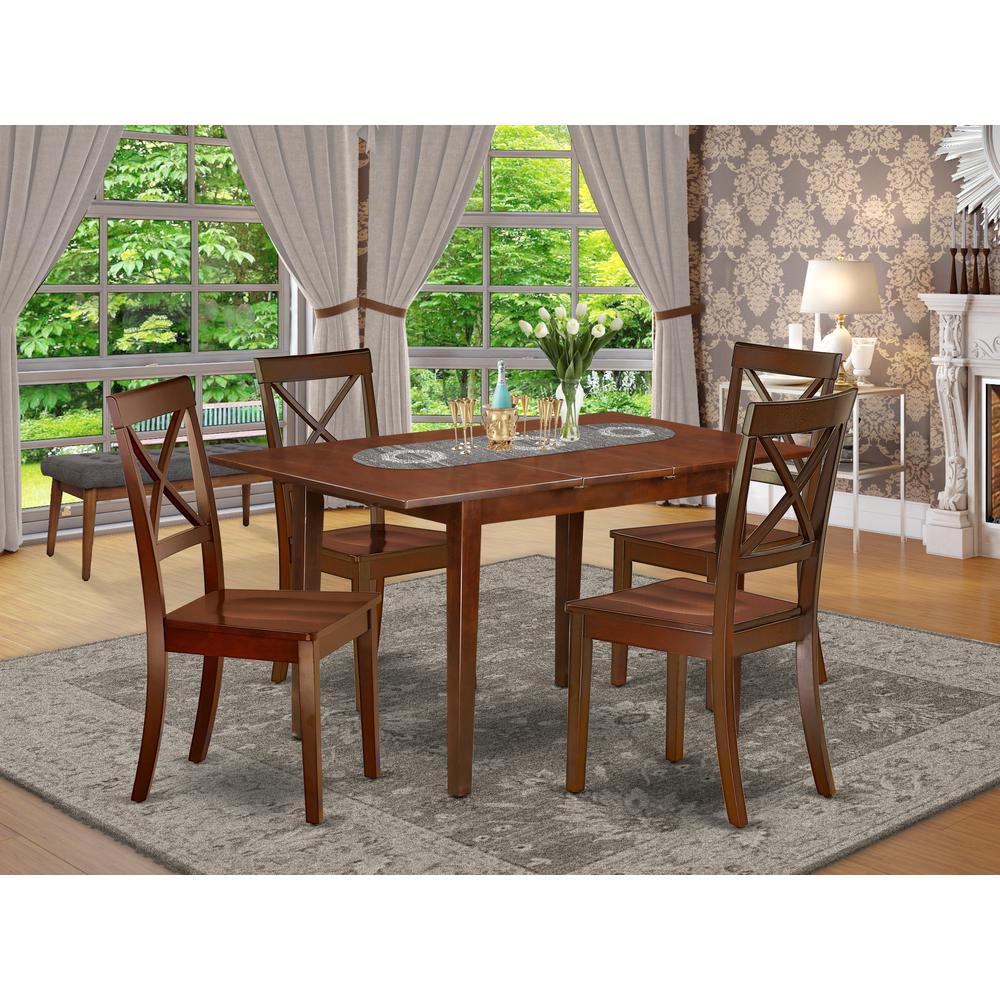 Dining Room Set Mahogany, NOBO5-MAH-W. Picture 2