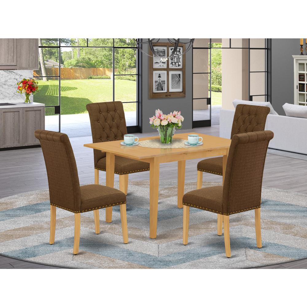 Dining Room Set Oak, NOBR5-OAK-18. Picture 2