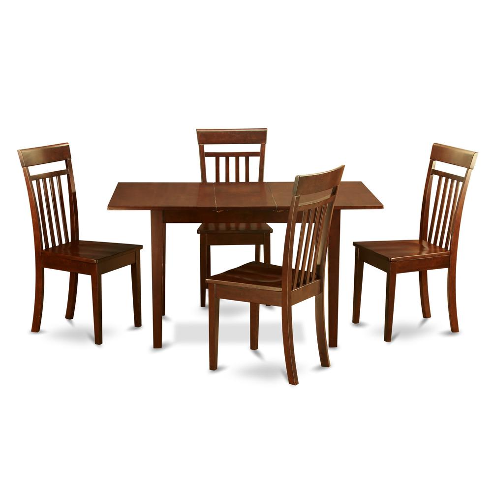 5  Pc  Kitchen  table  set  -  Table  with  Leaf  and  4  Dining  Table  Chairs. Picture 1
