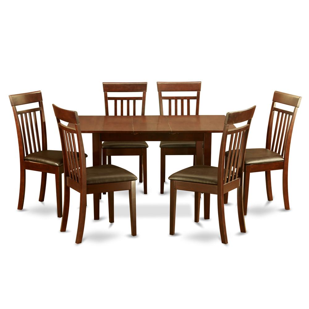 7  Pc  Small  dinette  set  for  small  spaces  -Table  and  6  Dining  Table  Chairs. Picture 1