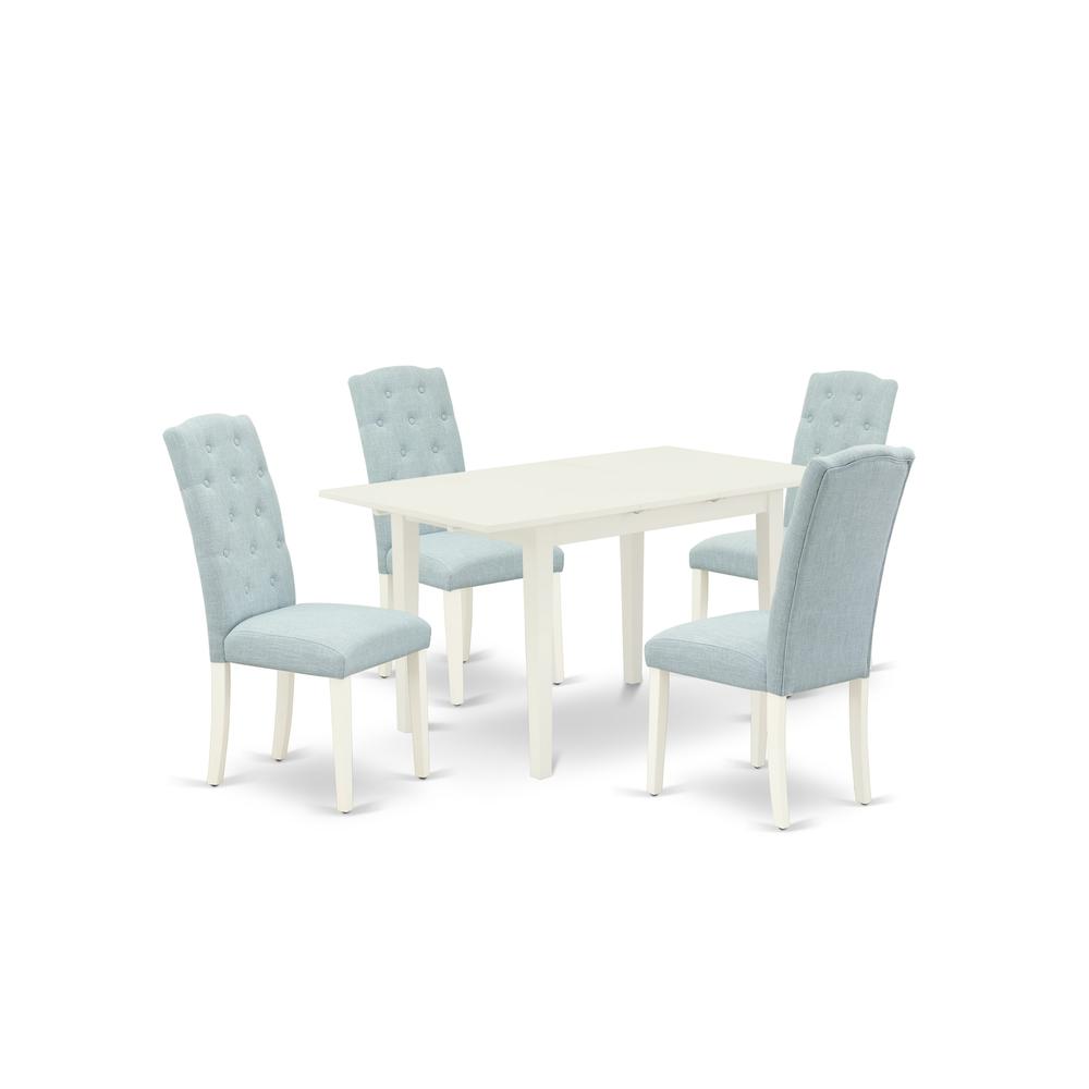Dining Table- Dining Chairs, NOCE5-LWH-15. Picture 1