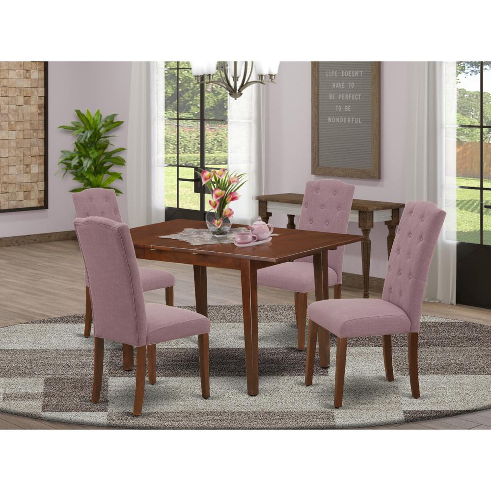 Dining Room Set Mahogany, NOCE5-MAH-10. Picture 2