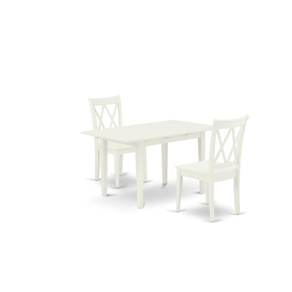 Dining Table- Dining Chairs, NOCL3-LWH-W. Picture 1