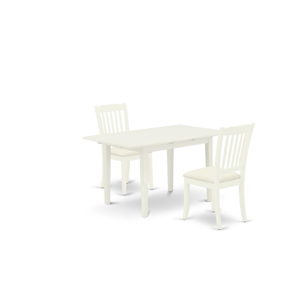 Dining Table- Dining Chairs, NODA3-LWH-C. Picture 1
