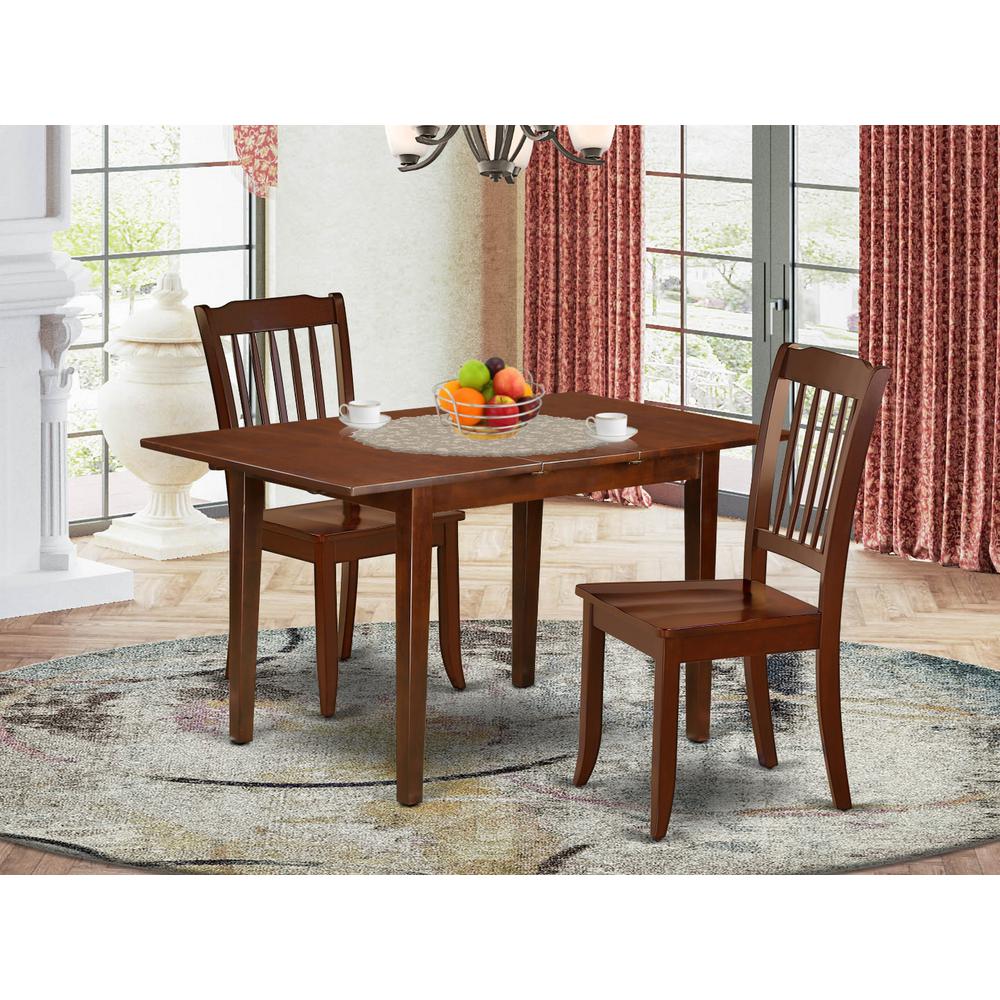 Dining Room Set Mahogany, NODA3-MAH-W. Picture 2