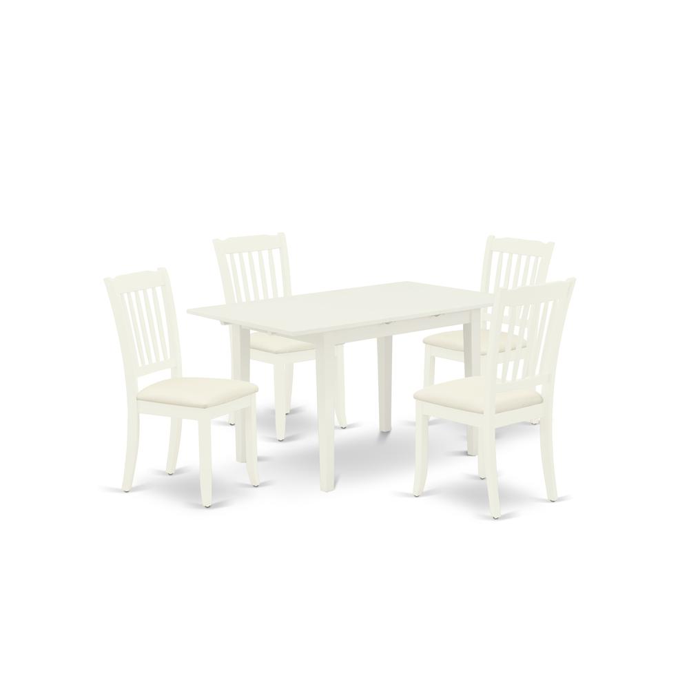 Dining Table- Dining Chairs, NODA5-LWH-C. Picture 1