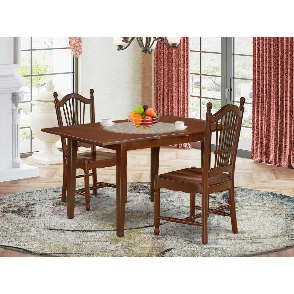 Dining Room Set Mahogany, NODO3-MAH-W. Picture 2